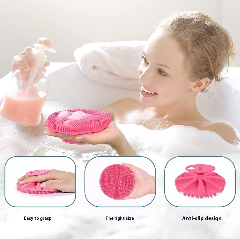 Silicone Shampoo Brush Cleansing Deep Exfoliating Cleansing Bath Comfortable And Soft