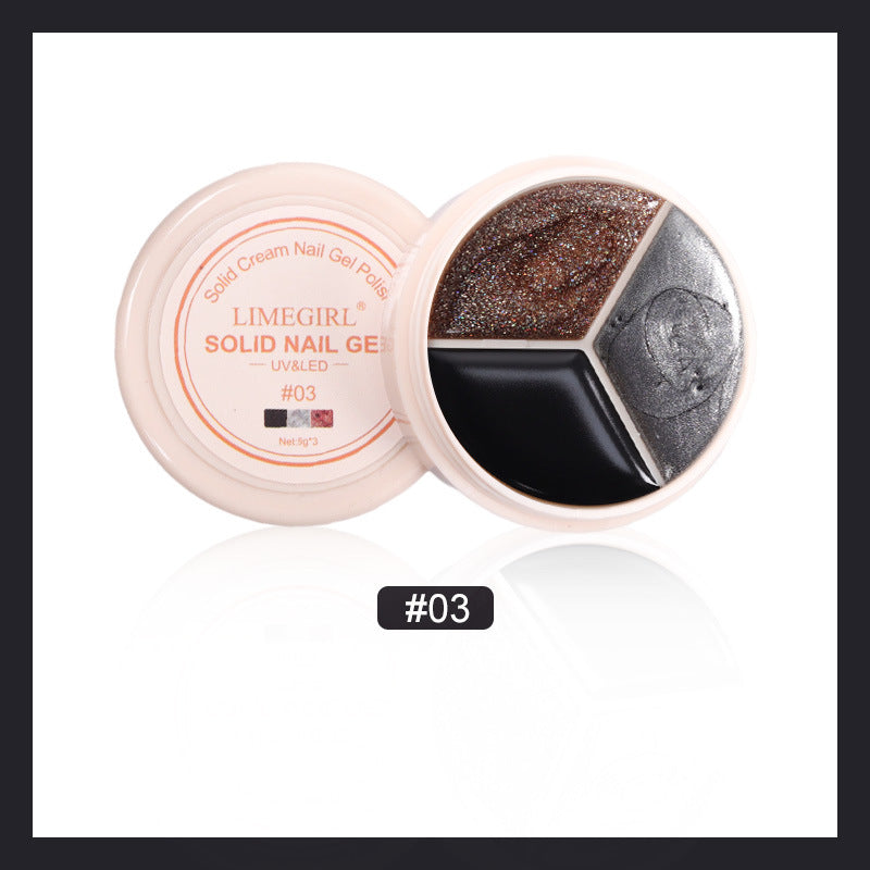 LimeGirl Cream Nail Polish Eye Shadow Bag