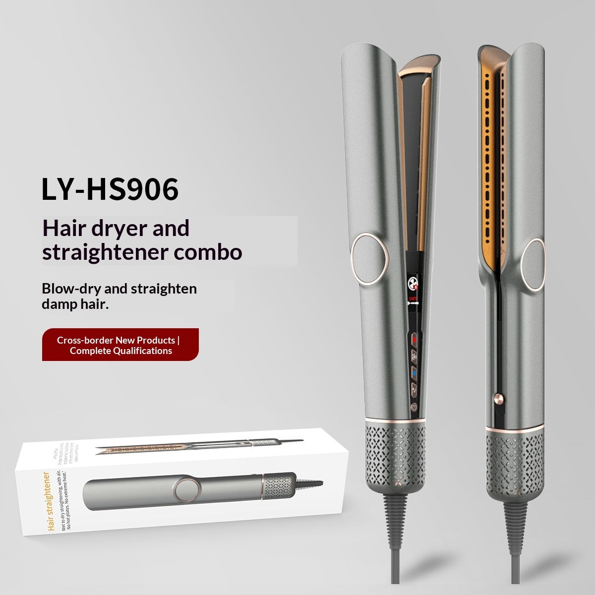 Dual-Use Constant-Temperature Hair Dryer Comb