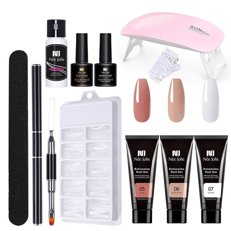 Nee Jolie 15ml Nail Art Extended Glue Set Phototherapy Gel