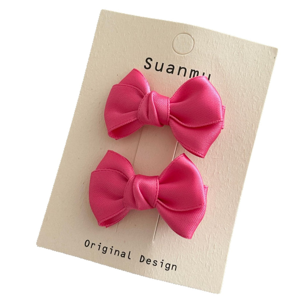Cream Color Sweet Bowknot Children's Exquisite Side Clip Hairpin