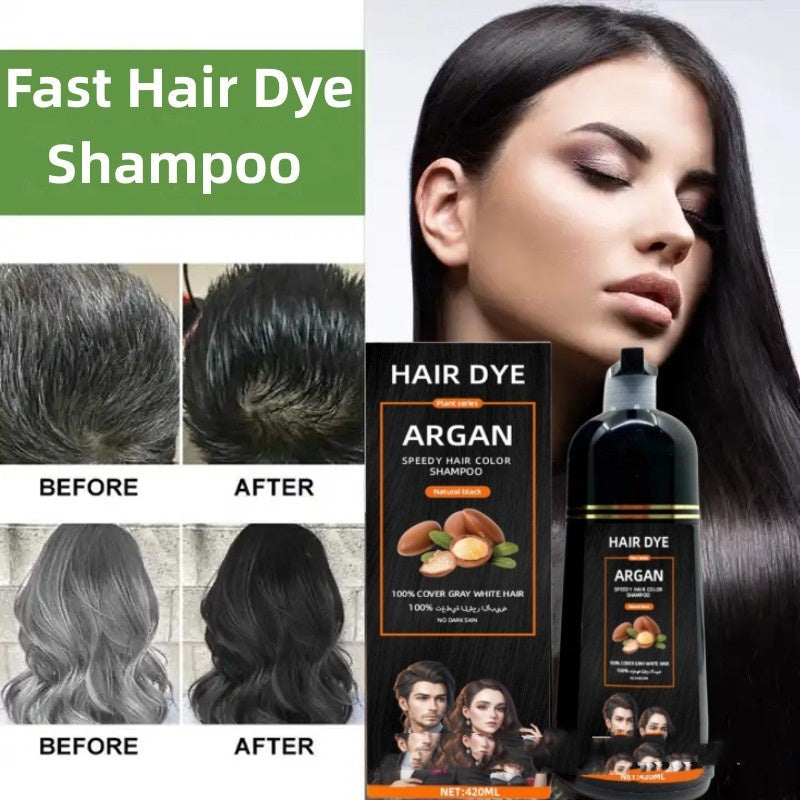 Hair Color Cream Bubble Black Dyed