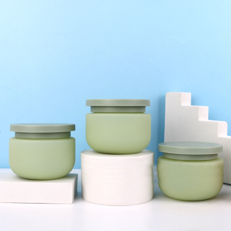 Cream Hair Mask Scrub Bottle Turquoise Matte
