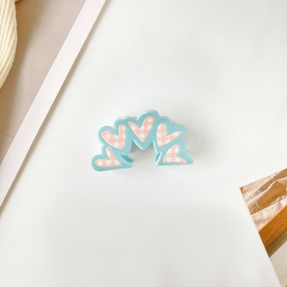 Hairpin Love Floral Plaid Bow Claw Clip