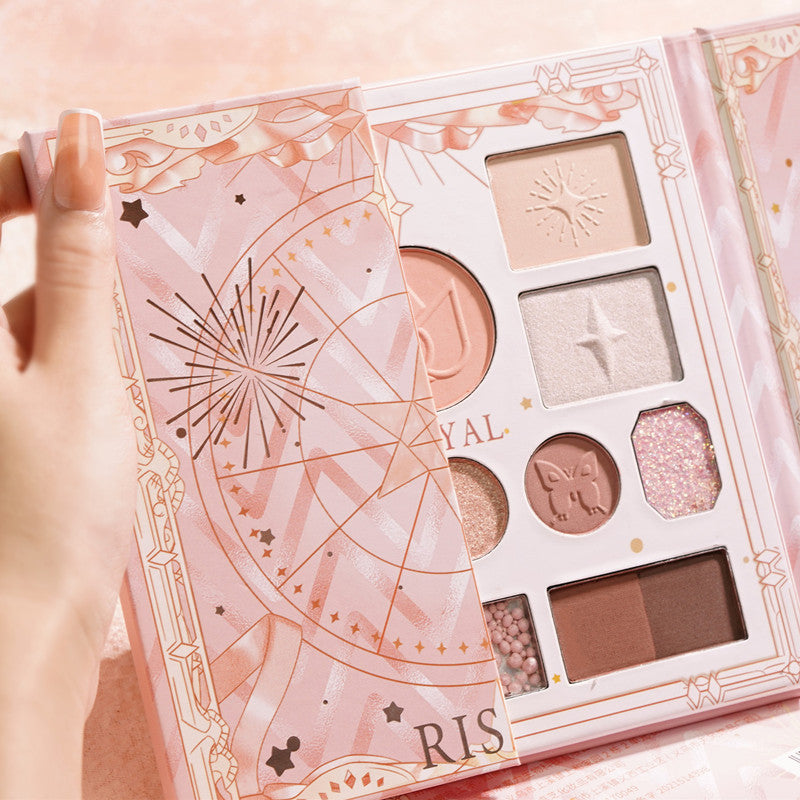 Risyal Time Eyeshadow Palette Highlight Blush One Matte Glitter