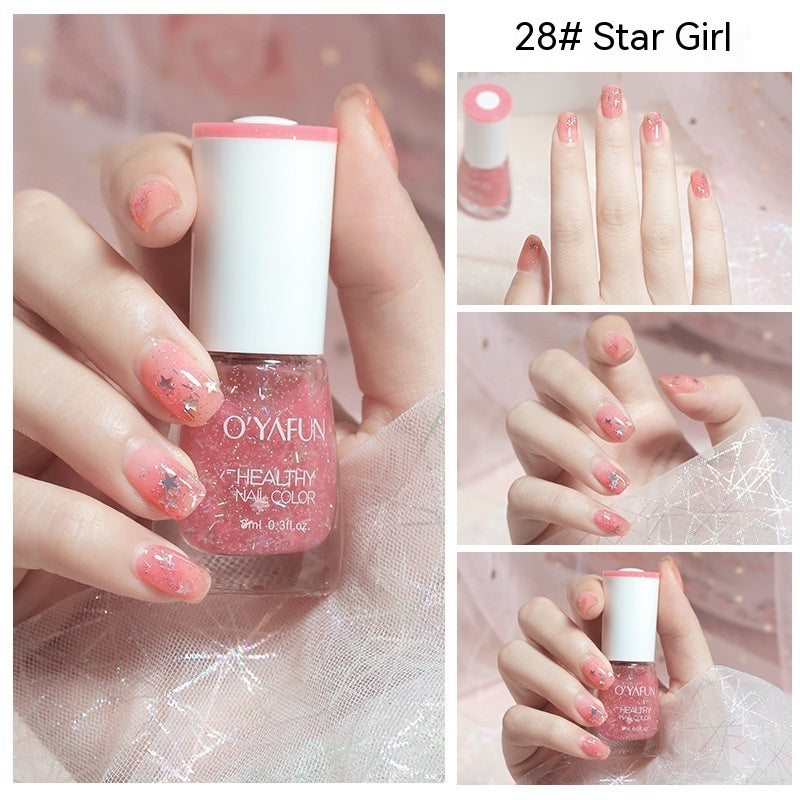 O'YAFUN Nail Polish New Water-based Long-lasting Quick-drying Transparent