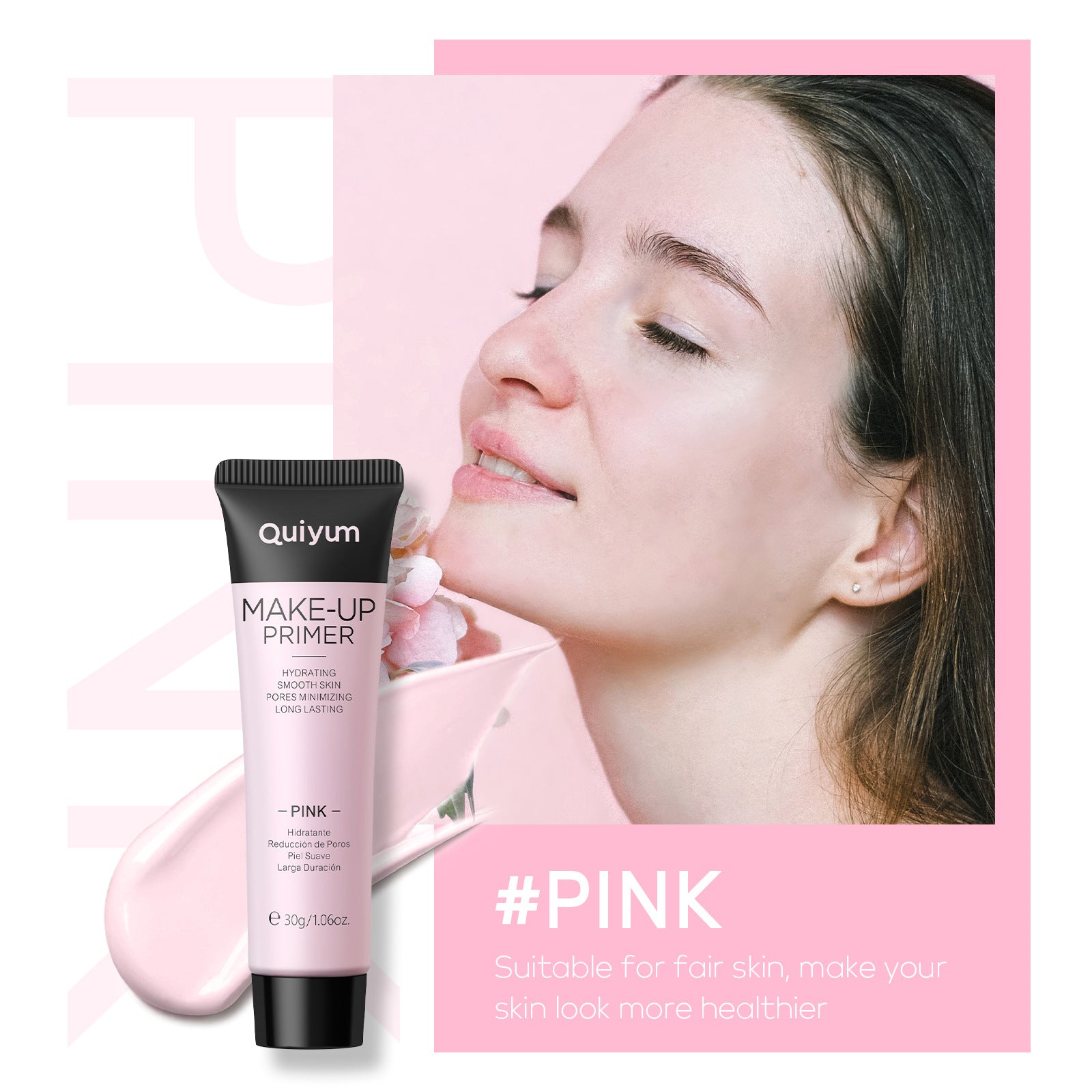 30g Moisturizing Light Moisturizing Base Make-up Primer 4 Colors Color Box