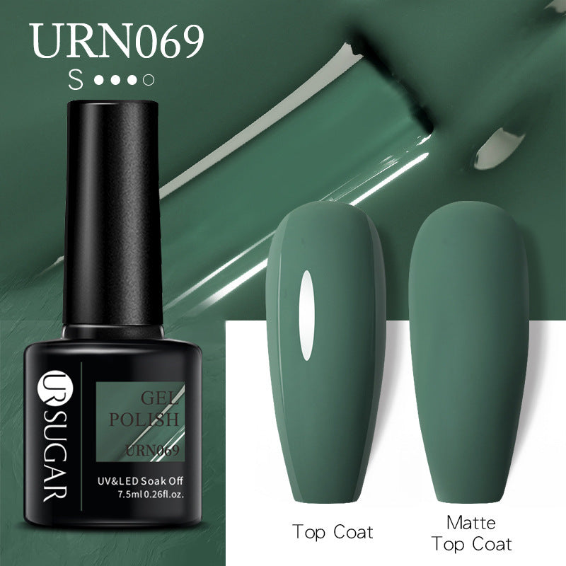 UR Sugar One Bottle One Color Gel Nail Polish Hot Sale Shimmering Powder Sequins Solid Color Phototherapy Plastic