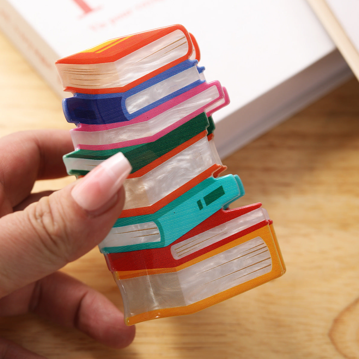 Women's Niche Acrylic Book Barrettes