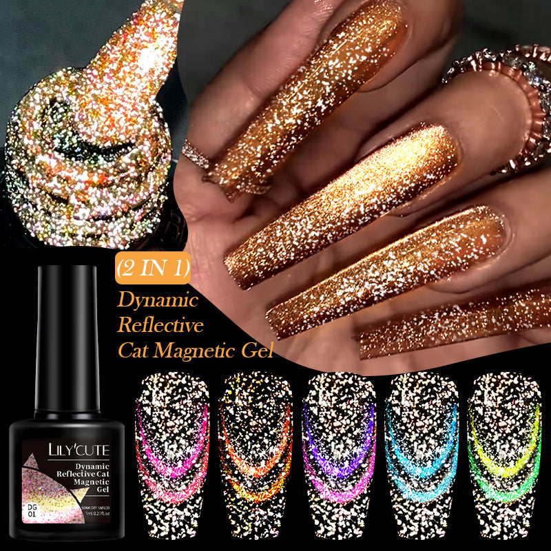 Lilycute Diamond In The Debris Cat Eye Series Nail Polish Gel