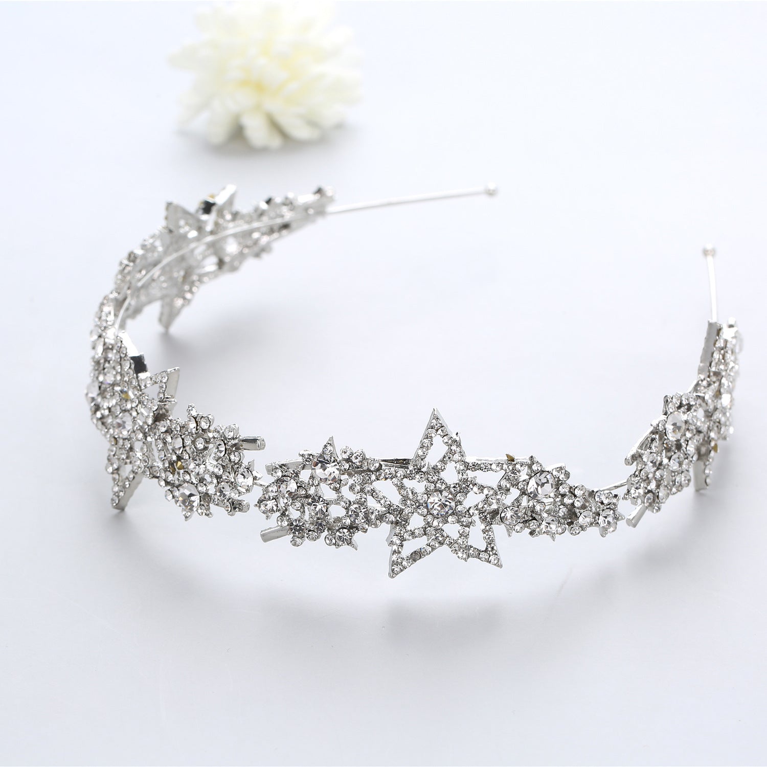Bride Wedding Hair Accessories Five-pointed Star Alloy Diamond-laid Headband