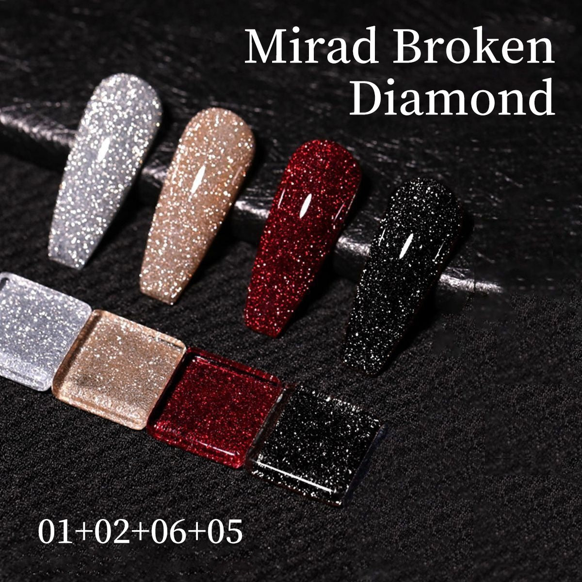 Mordda Flashy Reflective Nightclub-style Glitter Nail Gel