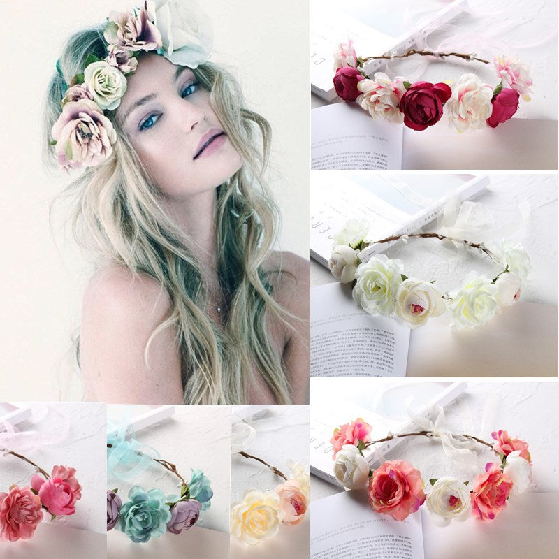 Fashion Flower Headband Seaside Travel