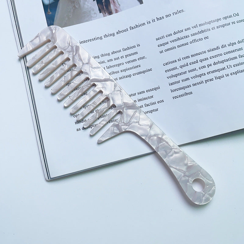 Fashion Acetate Comb Marble Texture