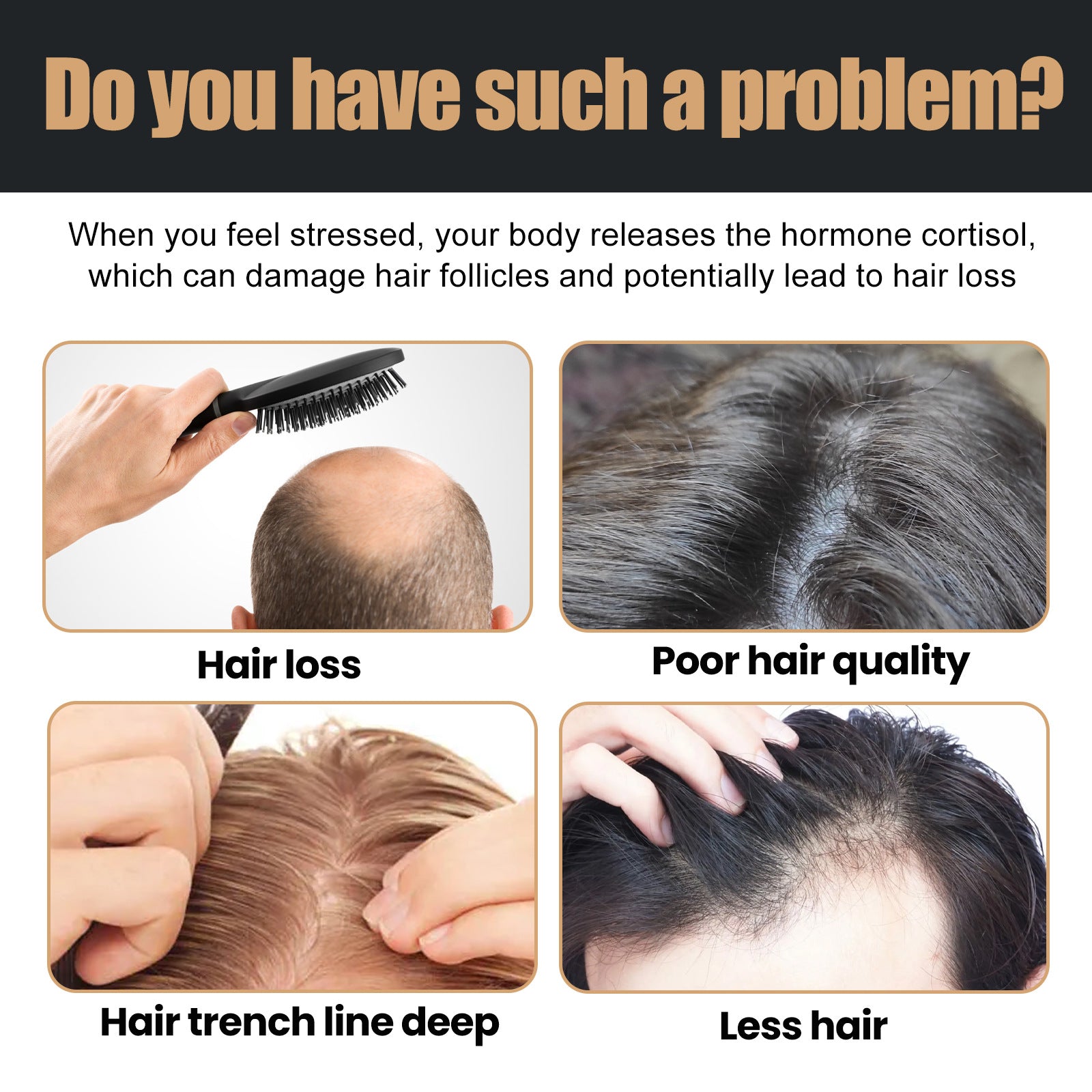 Anti-hair Loss Solid Thick Fluffy Hair Soft Strong Repair Shampoo
