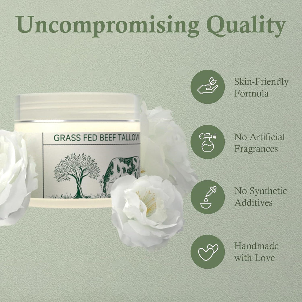 Tallow Skin Moisturizing Cream Grass-fed Tallow Soothing Nourishing Moisturizing Cream