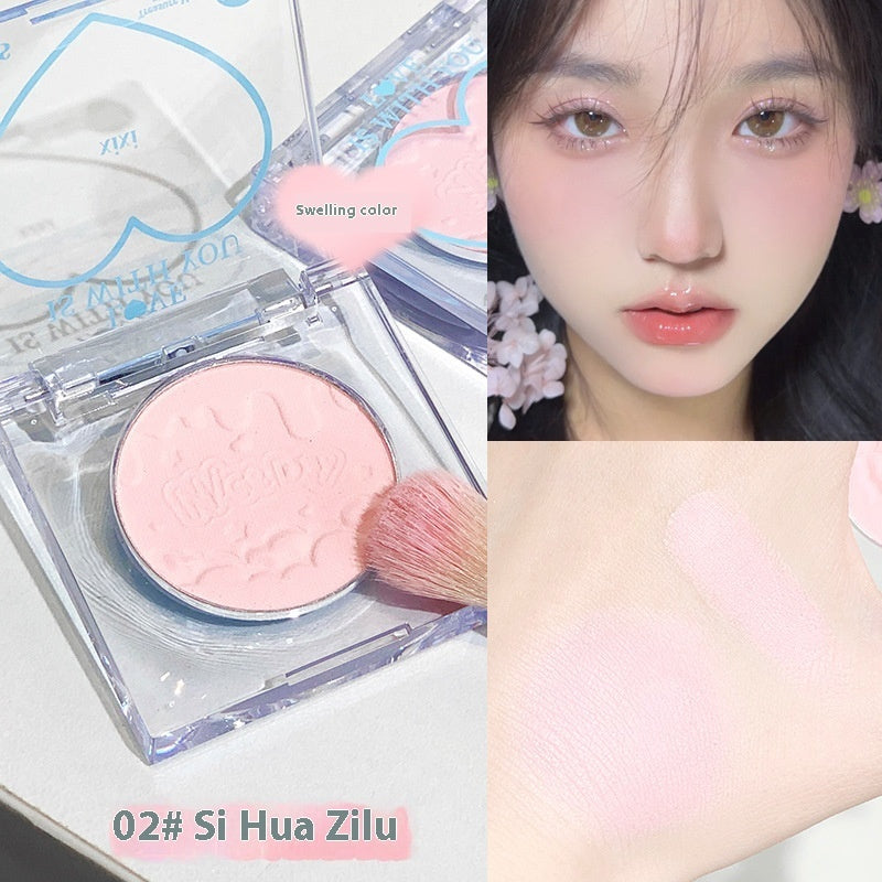 XIXI Cha Cha Peach Heart Monochrome Blush Low Saturation