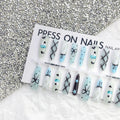 Summer Sweet Cool Ins Style Ice Cream French Glossy Sealing Layer Nail Sticker