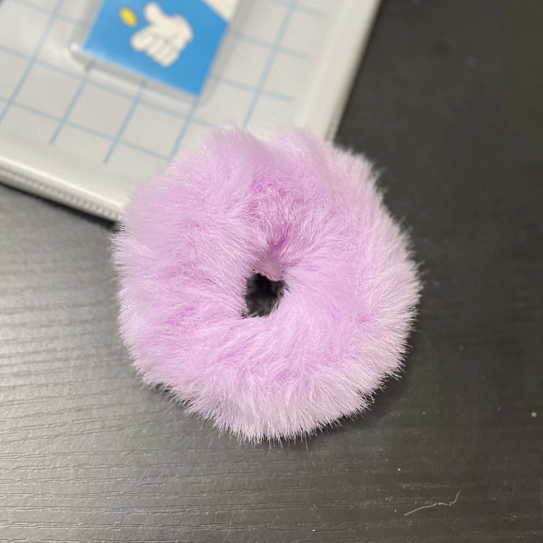 Plush Hair Ring Large Intestine Ring Candy Color Hair Rope