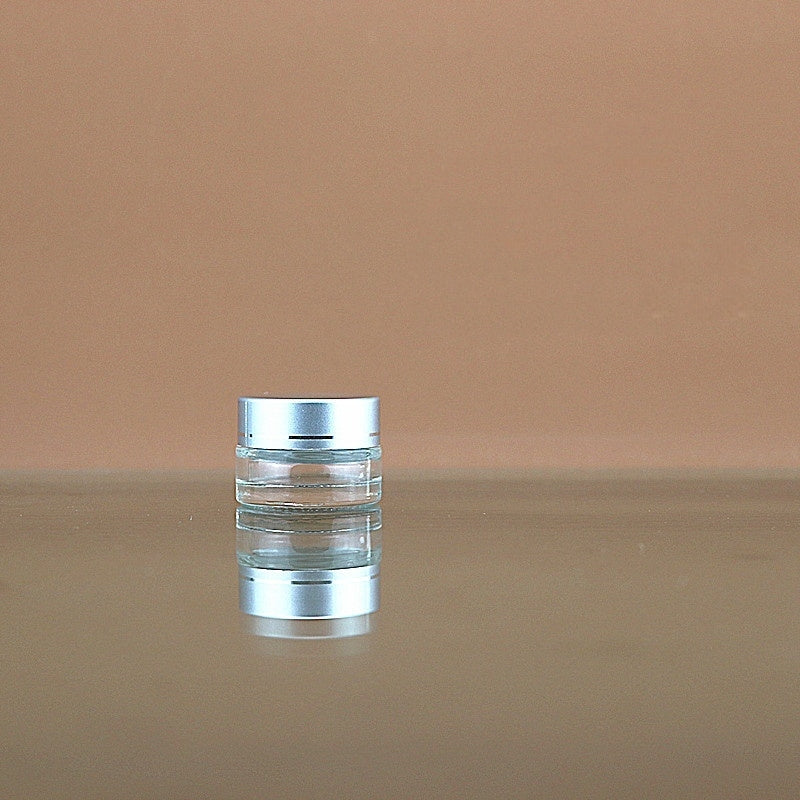 Transparent Face Cream Bottle Glass Cosmetics