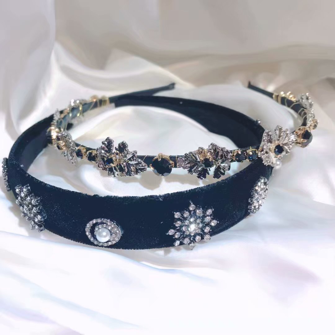 New Style Hair Accessories Snowflake Velvet Headband Women
