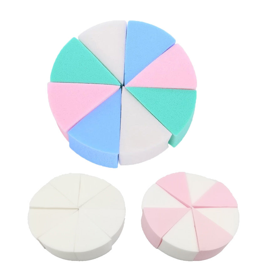 Round Wet And Dry Eight-cut Powder Puff Triangle Foundation Makeup Sponge