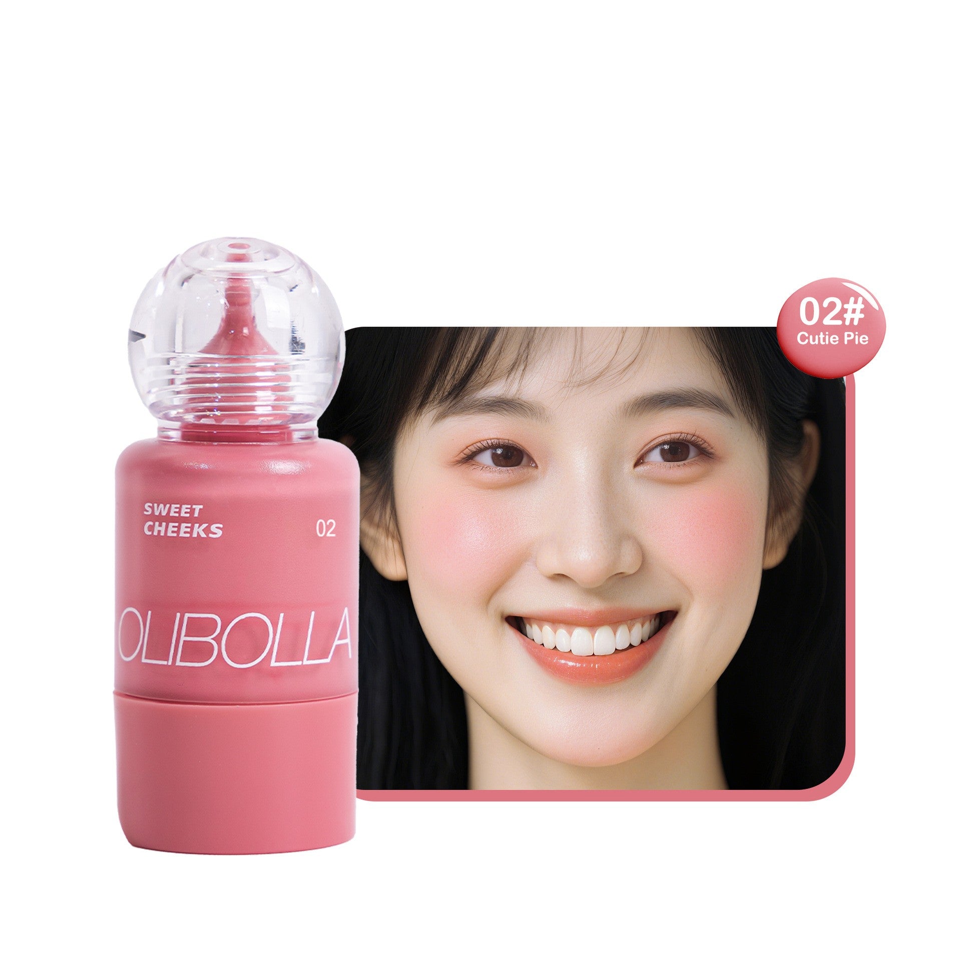 Olibolla Small Feeding Bottle Press Blush Water Light Liquid
