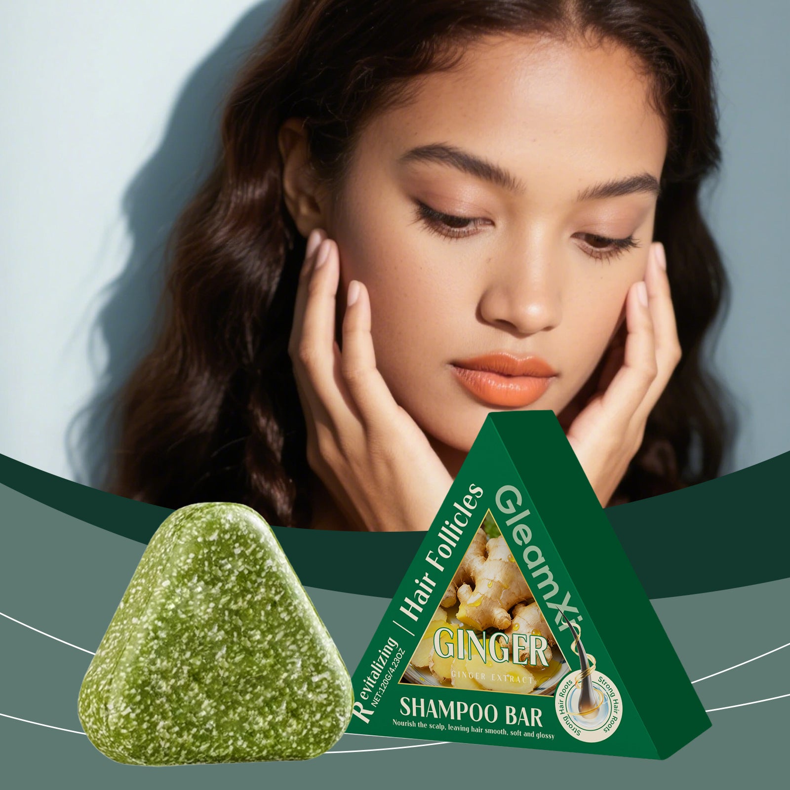 GleamXi Ginger Nourishing Shampoo Bar