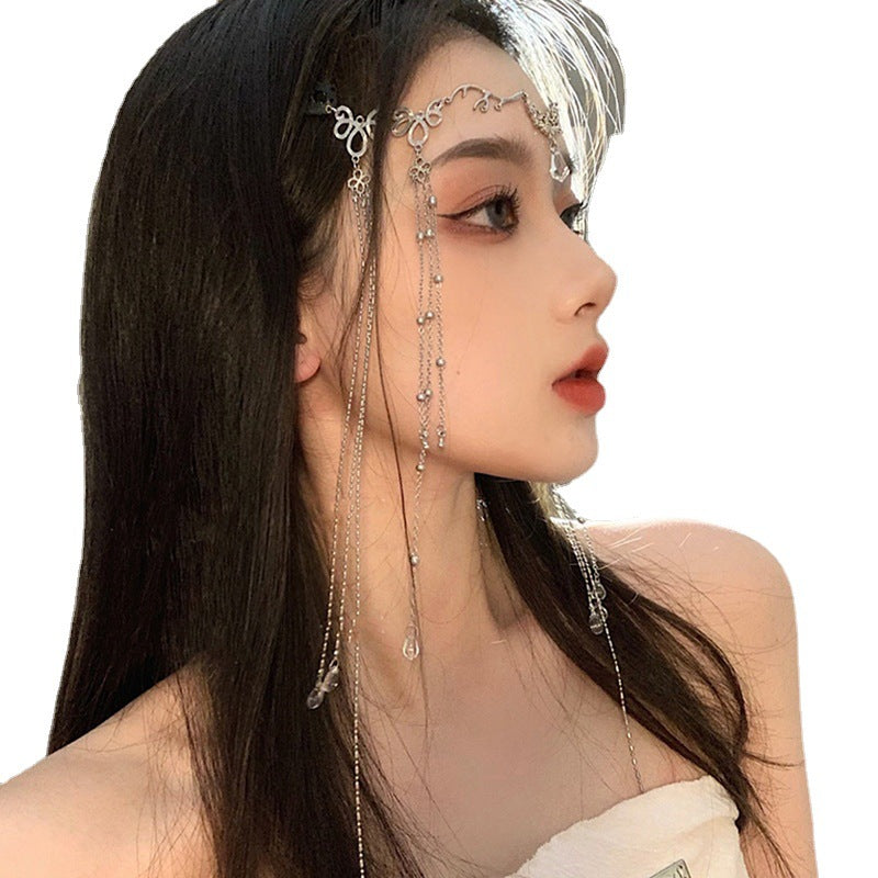 Fashion Water Drop Long Tassel Hairpin