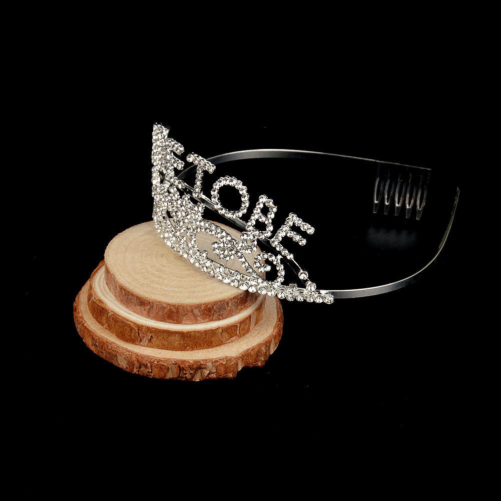 Bridal Crown Bride To Be Headband Hair Accessories Wedding Tiara Bachelor