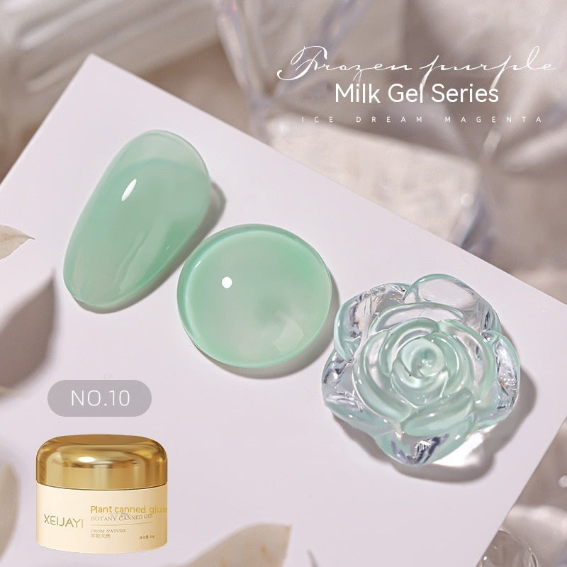 Milk Jelly Spar Cat's Eye Solid Color Summer Ice UV Polish
