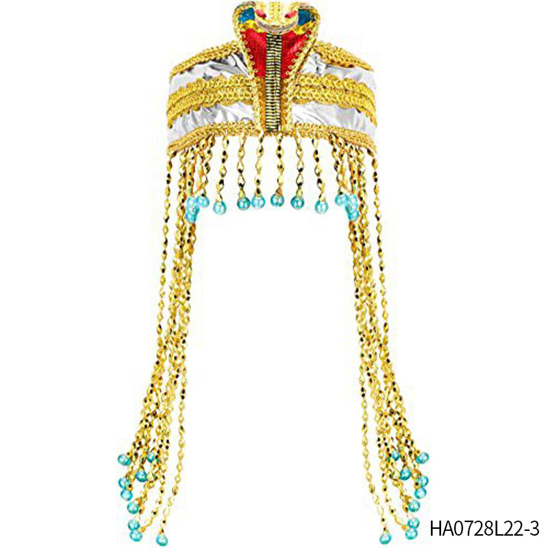 Headwear Female Egyptian Clothing Headband Pharaoh Sequined Hair Accessories