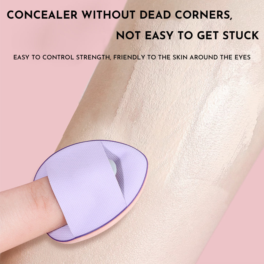 Mini Size Professional Cosmetic Cushion Puff Concealer Foundation Detail Puff Finger Puff Set Makeup Sponge Beauty Tool Travel Portable Makeup Puff Beauty Kit - Individually Packaged
