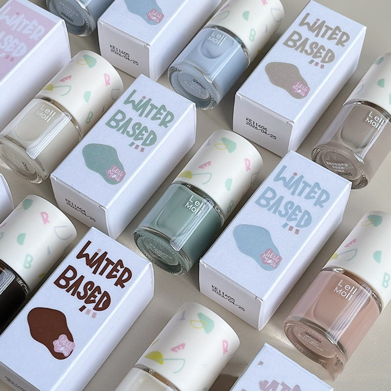 Lell Moll Water-based Tearable Nail Polish Baking-free And Tasteless