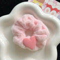 Flocking Love Plush Large Intestine Hair Ring