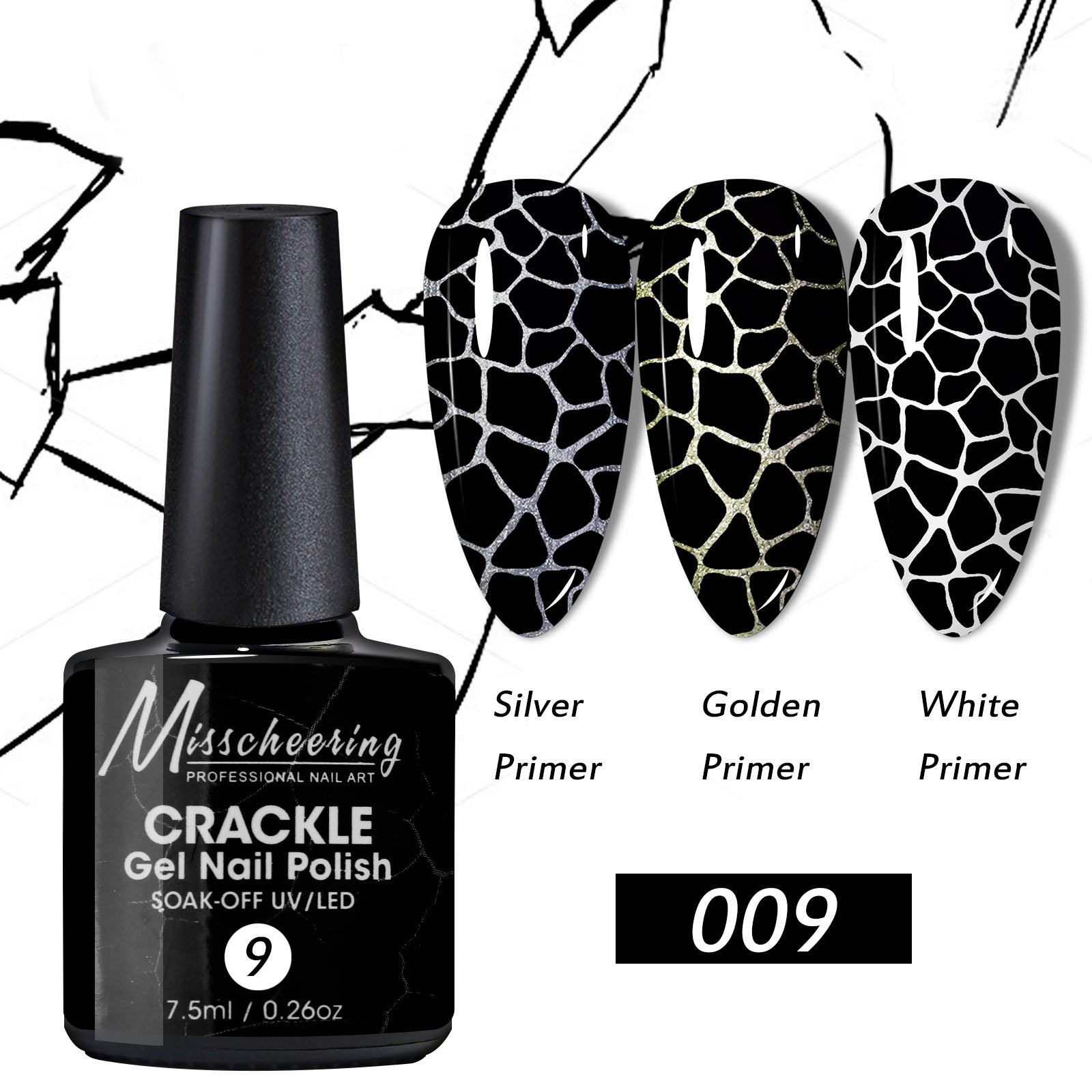 Crackle Nail Crack Glue Cracked Marble Gel Nail Polish