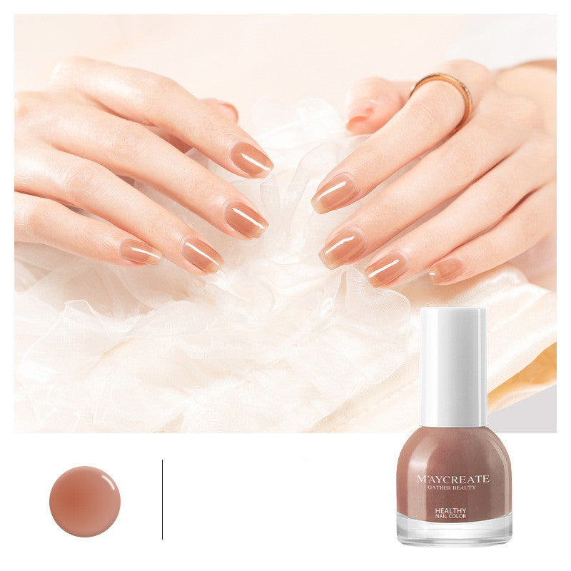 Maycreate Nail Polish Female Long-lasting Tear-free Baking Free Transparent Net Red Summer Nail Polish