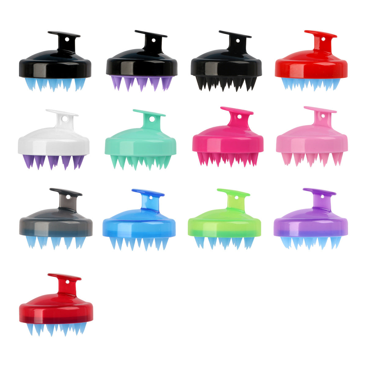 Head Massage Soft Silicone Shampoo Brush Comb Hair Tools