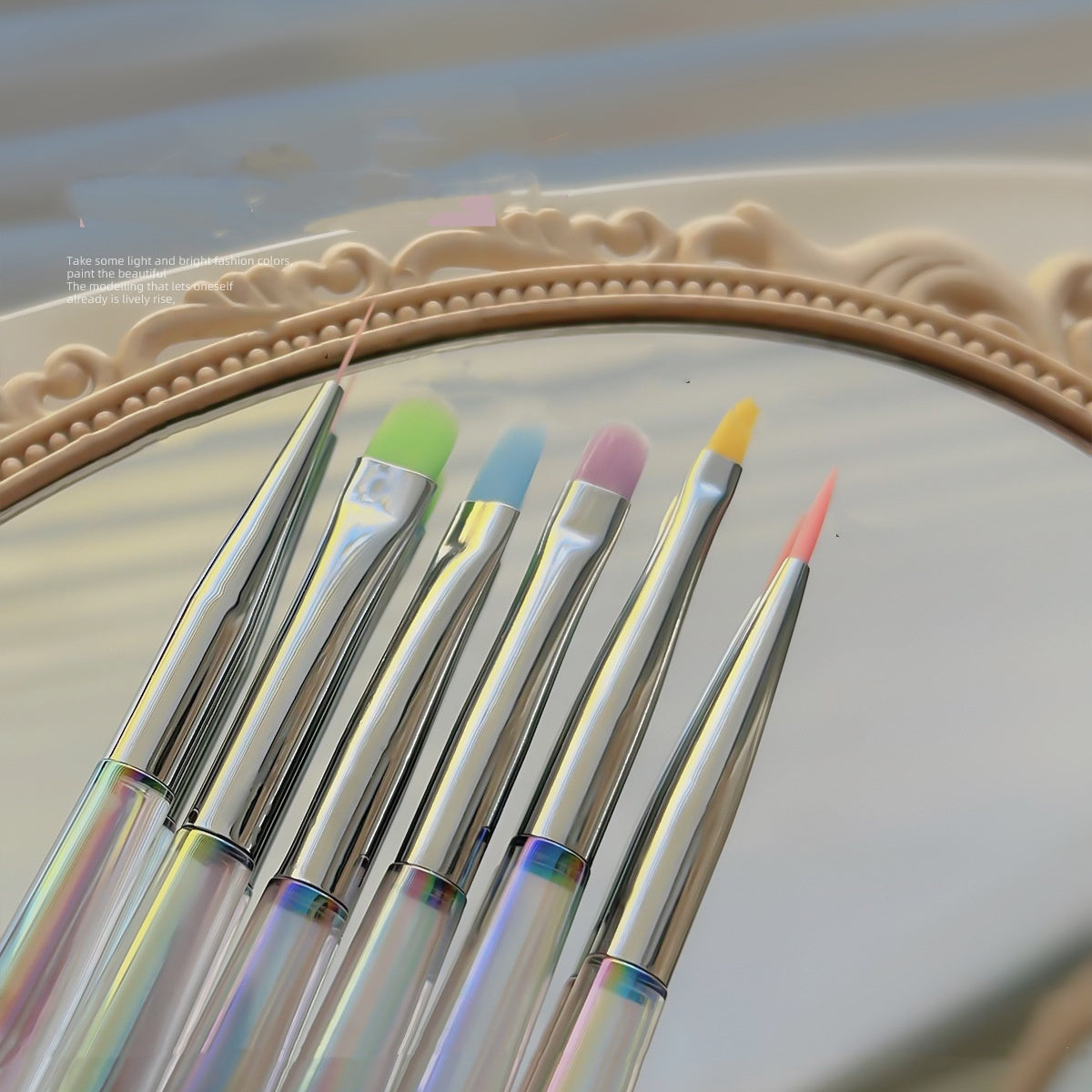 Dream Magic Color Rod Round Head Nail Brush Tool