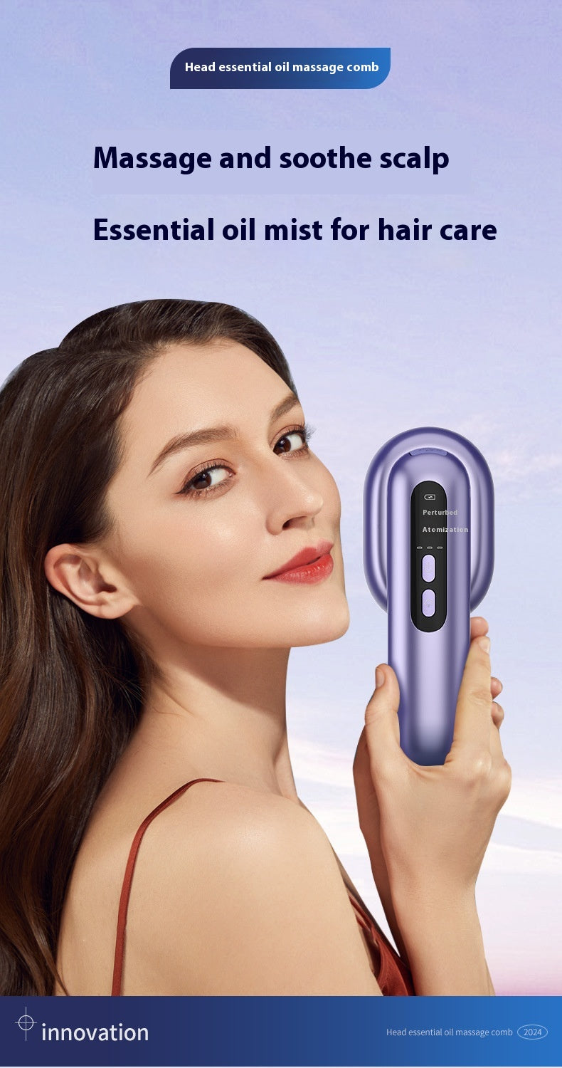 Head Therapy Massage Instrument Hair Essential Oil Atomization Comb