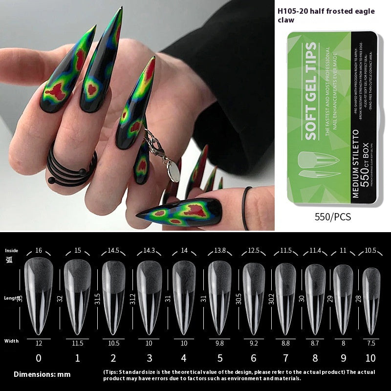 Porcelain White Box Nail Polish Ultra-thin And Scratch Free Matte soft gel tips