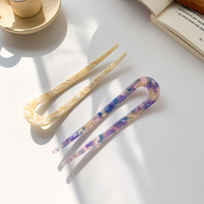 Fashion Personality Acetate Hairpin Simple Hairpin