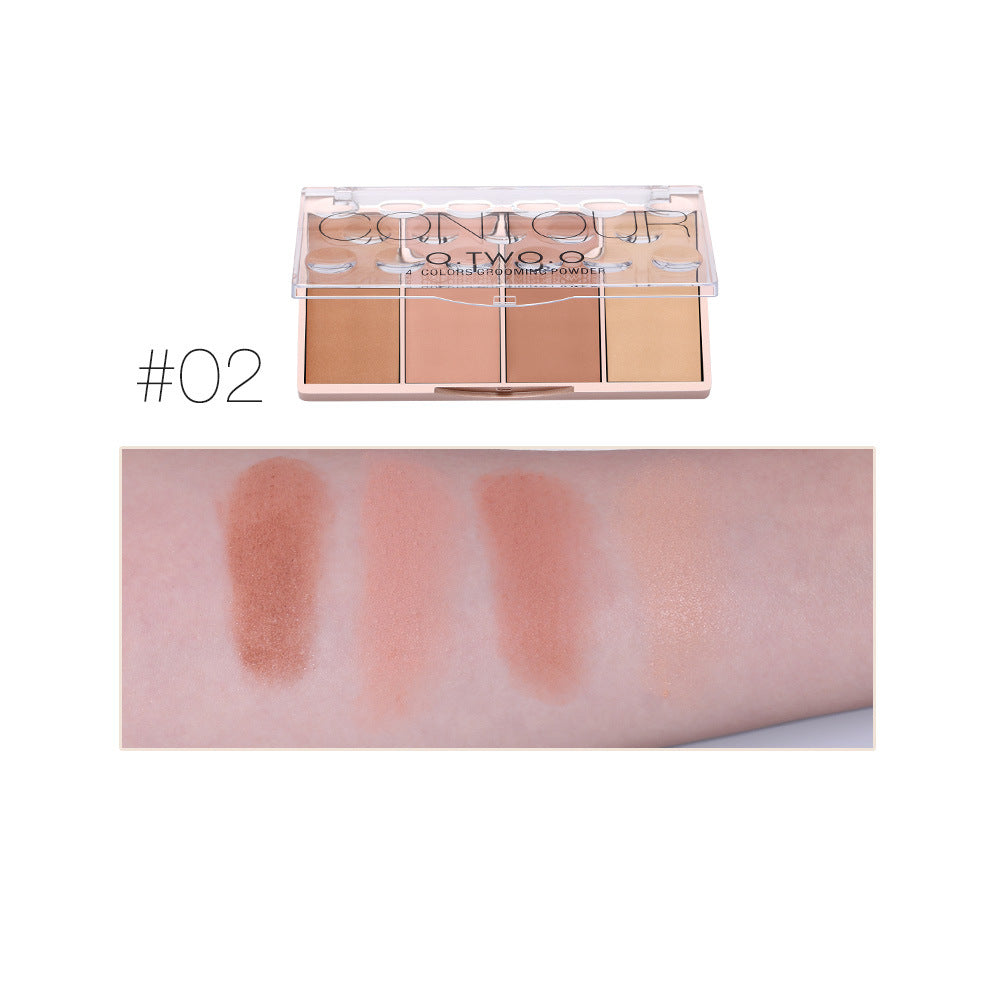 O. Two. O Rose Gold Four-color Highlight Blush