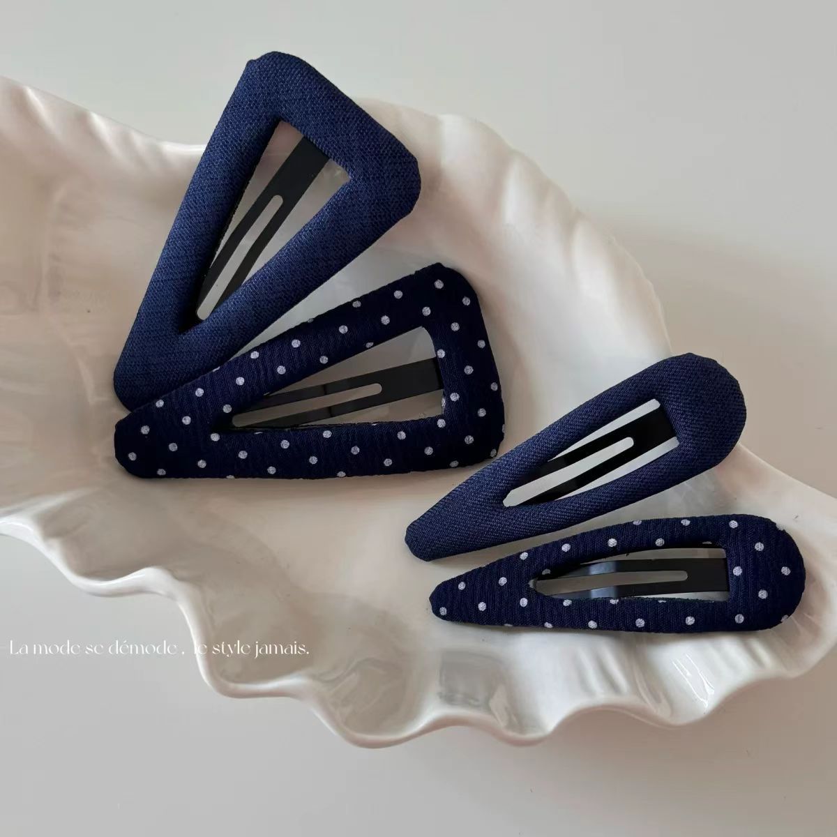 French Retro Dots Versatile High-grade Side Barrettes