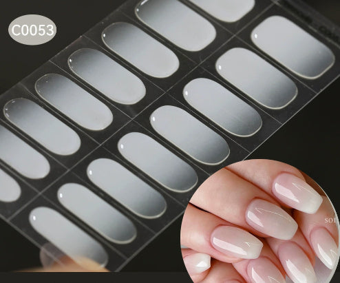 Harunouta Nail Stickers UV Gel Nail Sticker Semi-curing