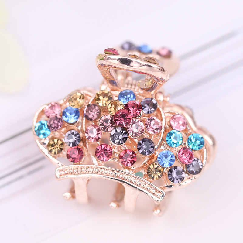 Fashion new alloy rhinestone hairpin colorful