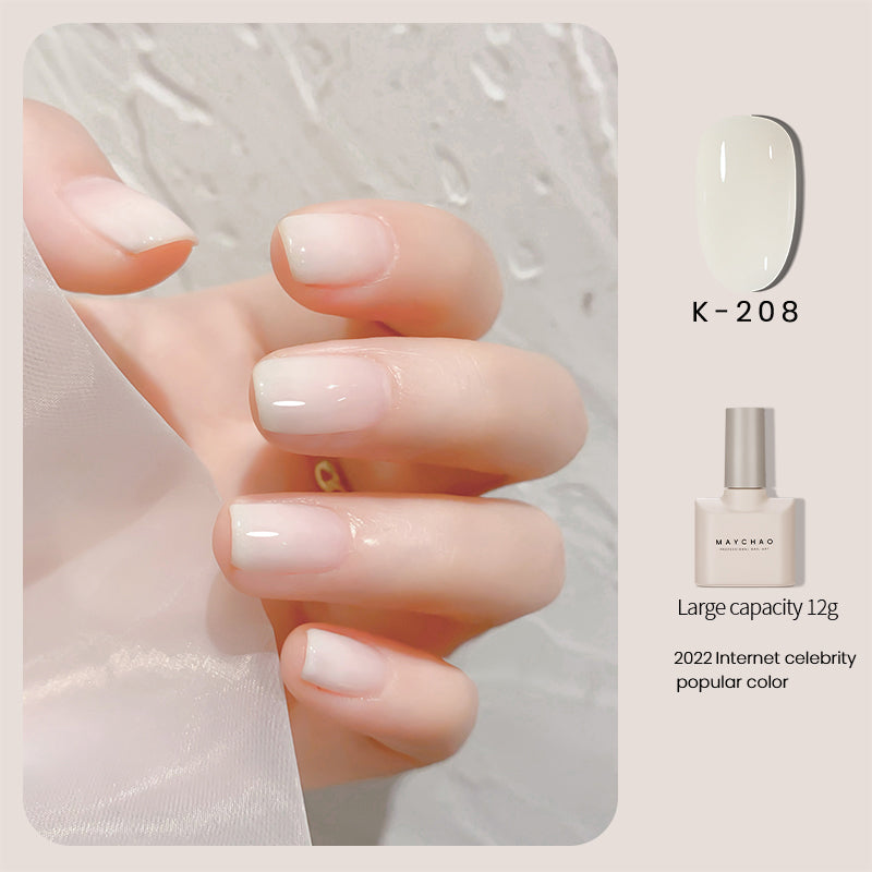 Maychao Transparent Jade Fat Ice Transparent Nude Nail Polish