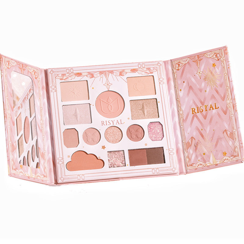 Risyal Time Eyeshadow Palette Highlight Blush One Matte Glitter