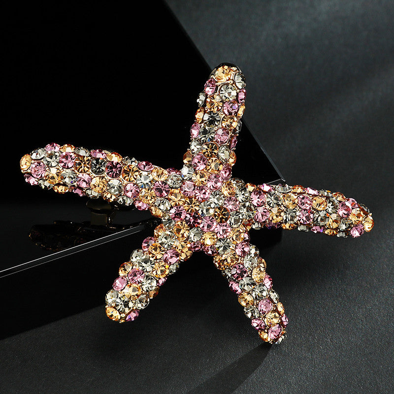Starfish diamond hairpin