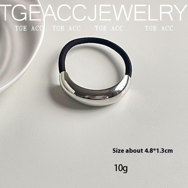 European And American Cold Style Geometric Metal Concave-convex Stretch Retro Head Rope